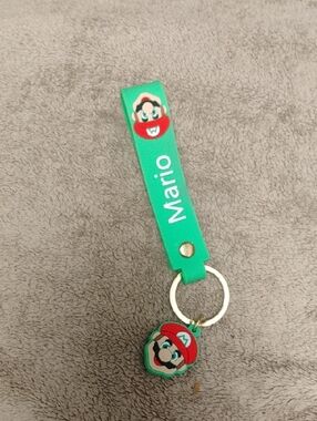 SEGA MARIO KEYCHAIN CHARM MINT CONDITION